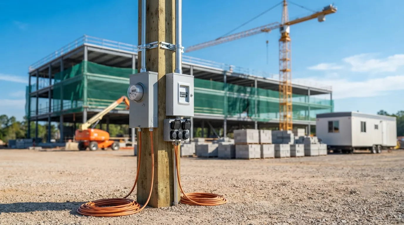 Temporary Power Pole in Louisville, KY